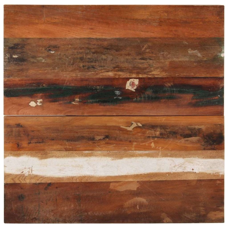 Dessus de table carré 70x70 cm 25-27 mm Bois de récupération 553223553223