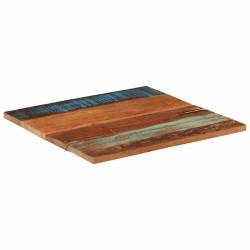 Dessus de table carré 70x70 cm 25-27 mm Bois de récupération 553223553223