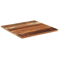Dessus de table carré 70x70 cm 25-27 mm Bois de récupération 553223553223