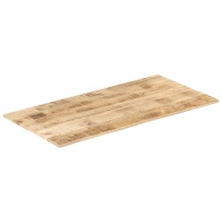 Dessus de table bois de manguier solide 15-16 mm 100x60 cm 553225553225