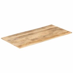 Dessus de table bois de manguier solide 15-16 mm 100x60 cm 553225553225