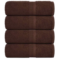 Serviettes d'invité FROGN 4 pcs marron 30x50 cm 360 g/m² 553227553227