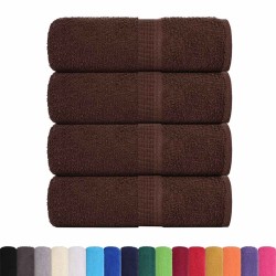 Serviettes d'invité FROGN 4 pcs marron 30x50 cm 360 g/m² 553227553227