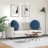 Coussins de siège 2 pcs Bleu Ø80 x 29 cm tissu 553231553231