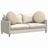 Coussins de siège 2 pcs Crème Ø80 x 29 cm tissu 553232553232