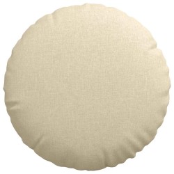 Coussins de siège 2 pcs Crème Ø80 x 29 cm tissu 553232553232