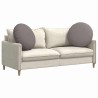 Coussins de siège 2 pcs Taupe Ø80 x 29 cm tissu 553233553233