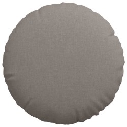 Coussins de siège 2 pcs Taupe Ø80 x 29 cm tissu 553233553233