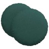 Coussins de siège 2 pcs Vert foncé Ø80 x 29 cm tissu 553234553234
