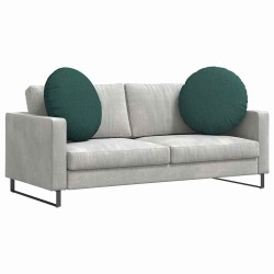 Coussins de siège 2 pcs Vert foncé Ø80 x 29 cm tissu 553234553234