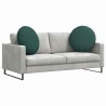 Coussins de siège 2 pcs Vert foncé Ø80 x 29 cm tissu 553234553234