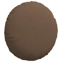 Coussins de siège 2 pcs Marron Ø80 x 29 cm tissu 553235553235