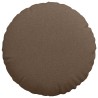Coussins de siège 2 pcs Marron Ø80 x 29 cm tissu 553235553235