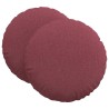 Coussins de siège 2 pcs Bordeaux Ø80 x 29 cm tissu 553237553237