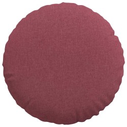 Coussins de siège 2 pcs Bordeaux Ø80 x 29 cm tissu 553237553237