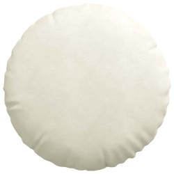 Coussins de siège 2 pcs Crème Ø60 x 21 cm Velours 553239553239