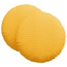 Coussins de siège 2 pcs Jaune clair Ø60 x 21 cm 553247553247