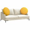 Coussins de siège 2 pcs Jaune clair Ø60 x 21 cm 553247553247