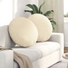 Coussins de siège 2 pcs Crème Ø60 x 21 cm 553249553249