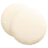 Coussins de siège 2 pcs Crème Ø60 x 21 cm 553249553249