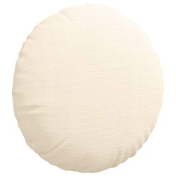 Coussins de siège 2 pcs Crème Ø60 x 21 cm 553249553249