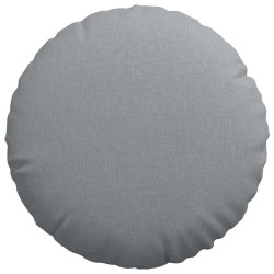 Coussins de siège 2 pcs Gris clair Ø80 x 29 cm tissu 553250553250