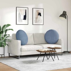 Coussins de siège 2 pcs Bleu Ø60 x 21 cm 553251553251