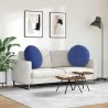 Coussins de siège 2 pcs Bleu police Ø60 x 21 cm Velours 553254553254