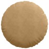 Coussins de siège 2 pcs Marron Ø60 x 21 cm Velours 553255553255
