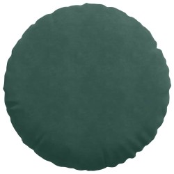 Coussins de siège 2 pcs Vert foncé Ø60 x 21 cm Velours 553258553258