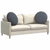 Coussins de siège 2 pcs Gris foncé Ø60 x 21 cm Velours 553259553259