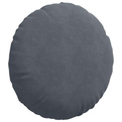 Coussins de siège 2 pcs Gris foncé Ø60 x 21 cm Velours 553259553259
