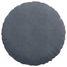 Coussins de siège 2 pcs Gris foncé Ø60 x 21 cm Velours 553259553259