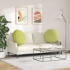 Coussins de siège 2 pcs Vert clair Ø80 x 29 cm tissu 553261553261