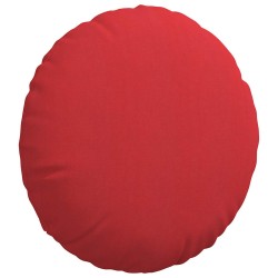 Coussins de siège 2 pcs Rouge Ø60 x 21 cm tissu 553263553263