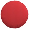 Coussins de siège 2 pcs Rouge Ø60 x 21 cm tissu 553263553263