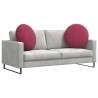Coussins de siège 2 pcs Bordeaux Ø 80 x 29 cm Velours 553267553267