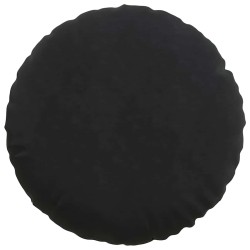 Coussins de siège 2 pcs Noir Ø 80 x 29 cm Velours 553268553268
