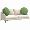 Coussins de siège 2 pcs Vert clair Ø60 x 21 cm Velours 553269553269