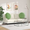 Coussins de siège 2 pcs Vert clair Ø60 x 21 cm Velours 553269553269