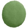 Coussins de siège 2 pcs Vert clair Ø60 x 21 cm Velours 553269553269
