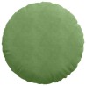 Coussins de siège 2 pcs Vert clair Ø60 x 21 cm Velours 553269553269