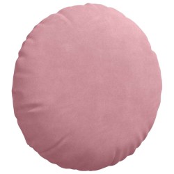 Coussins de siège 2 pcs Rose Ø60 x 21 cm Velours 553270553270