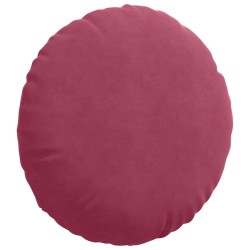 Coussins de siège 2 pcs Bordeaux Ø60 x 21 cm Velours 553271553271