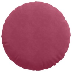 Coussins de siège 2 pcs Bordeaux Ø60 x 21 cm Velours 553271553271