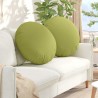 Coussins de siège 2 pcs Vert clair Ø60 x 21 cm tissu 553273553273