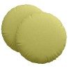 Coussins de siège 2 pcs Vert clair Ø60 x 21 cm tissu 553273553273