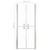 Porte de douche ESG transparent 81x190 cm 553276553276