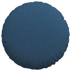 Coussins de siège 2 pcs Bleu Ø60 x 21 cm tissu 553278553278