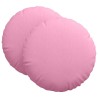 Coussins de siège 2 pcs Rose Ø60 x 21 cm tissu 553280553280